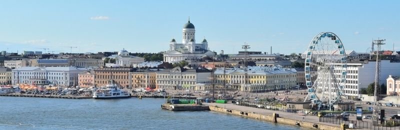 De haven van Helsinki, vertrekpunt van Tallink Silja