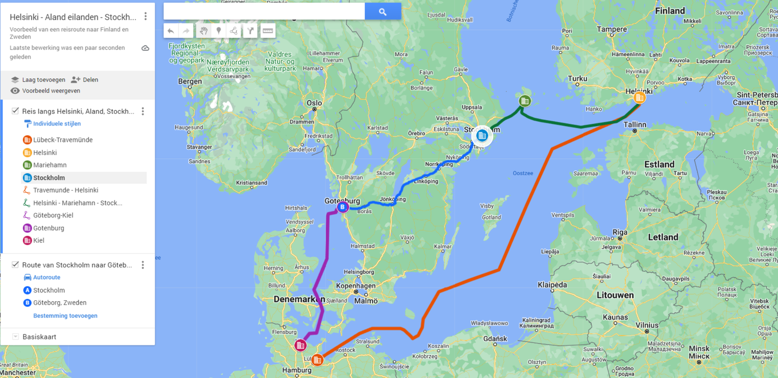 De veerboot naar Zweden vanuit Duitsland: kaart, routes etc
