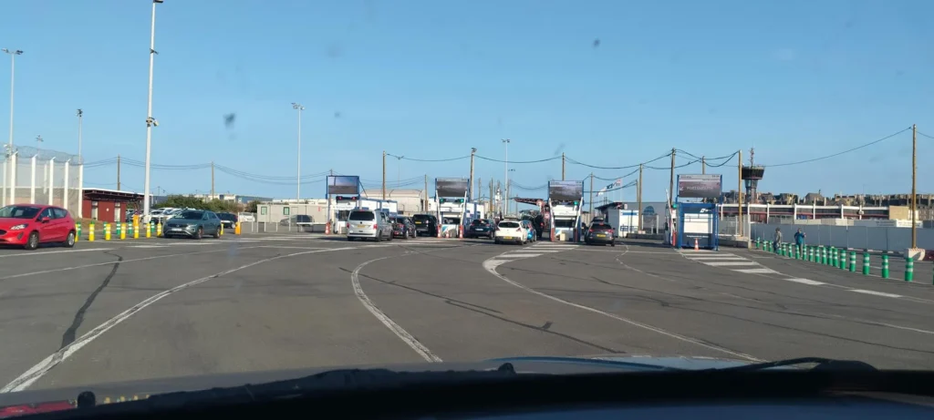 Naar het boardingterrein toe in St Malo