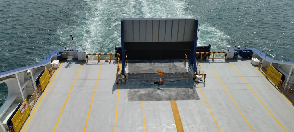 Parkeren op de ferry