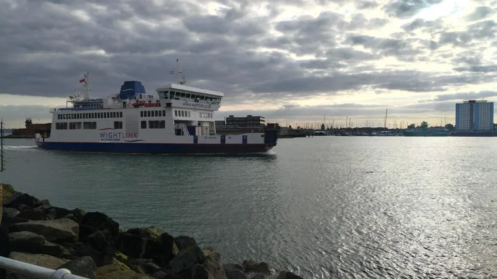 St Faith - nog een veerboot van WightLink in Portsmouth port