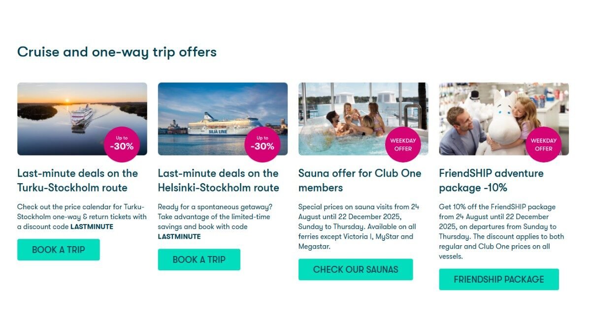 tallink aanbiedingen