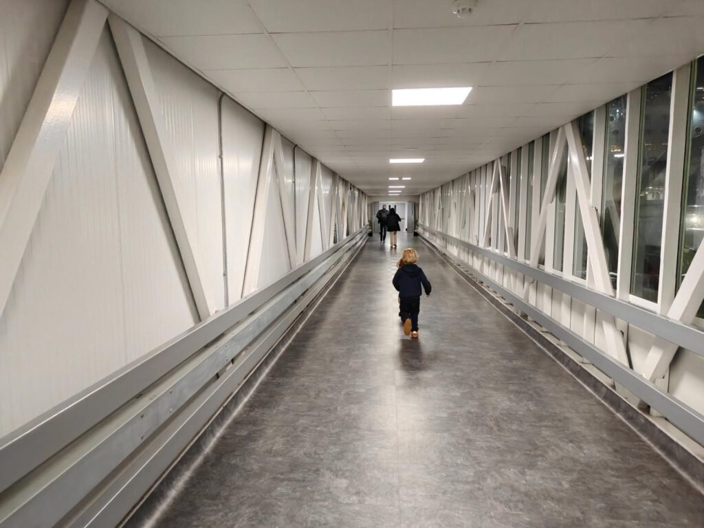 Boarding in Harwich voor de Stena Hollandica