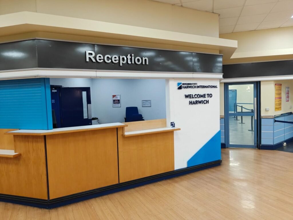 Ontvangstruimte in Harwich International