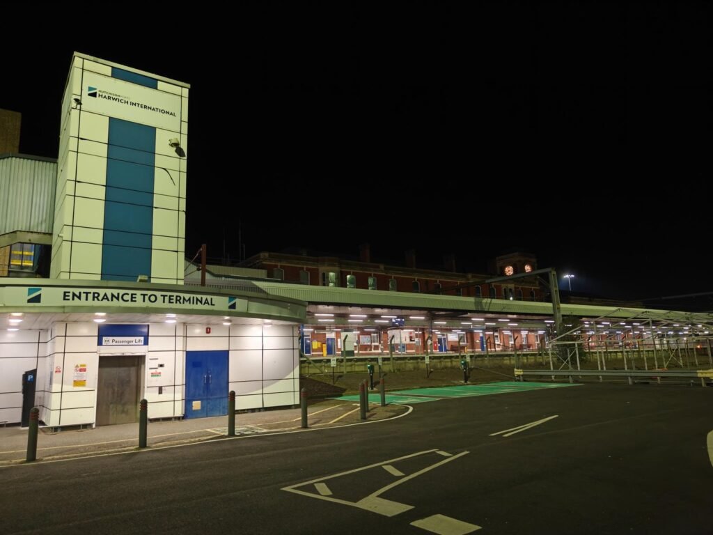 Harwich International haven en treinstation