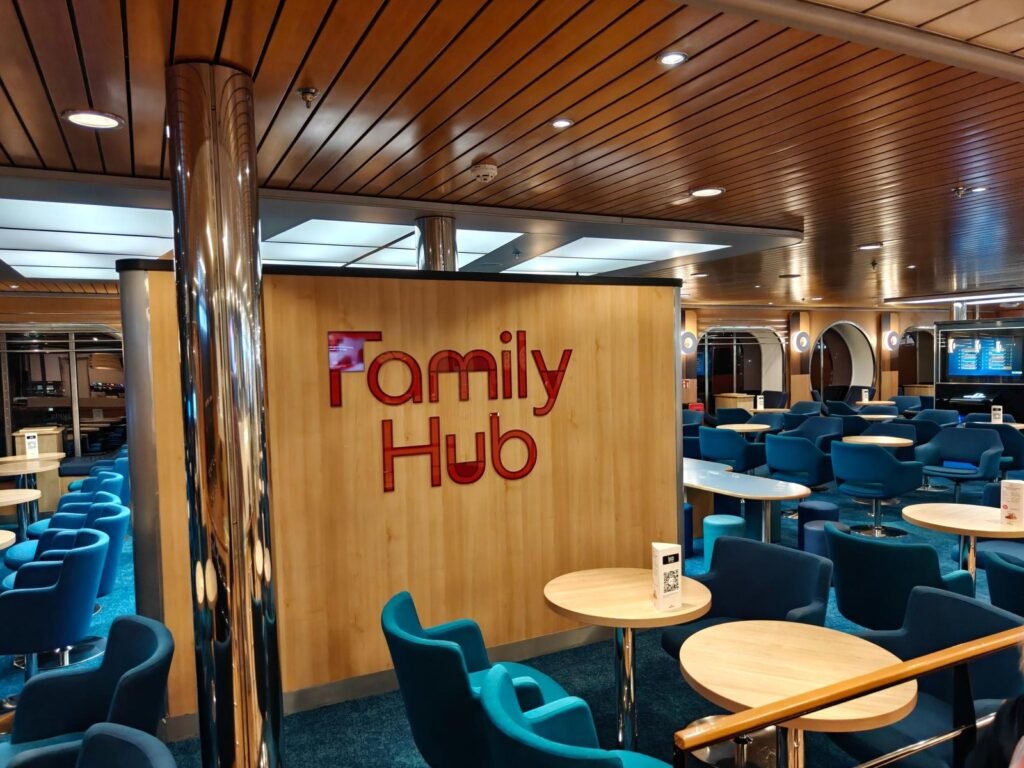 Familieruimte aan boord van de Stena Hollandica