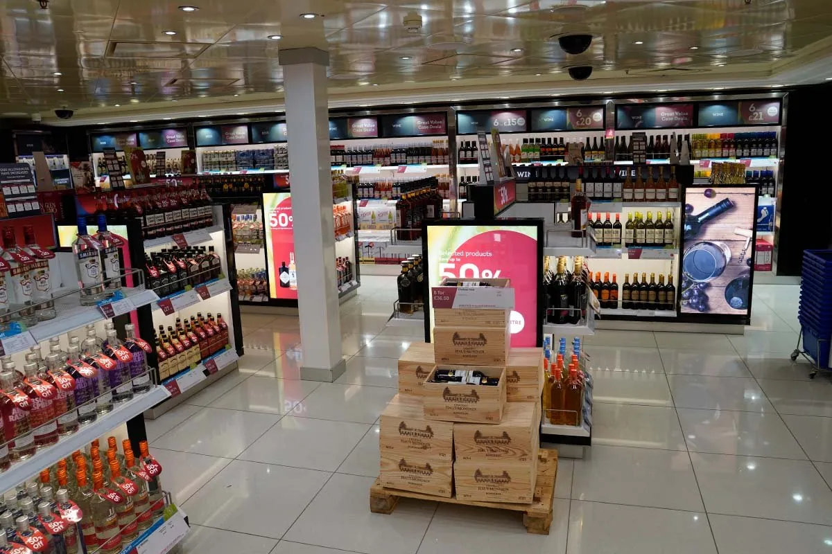 Taxfree-winkel aan boord